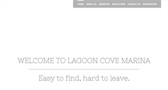 Desktop Screenshot of lagooncovemarina.com