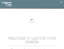 Tablet Screenshot of lagooncovemarina.com